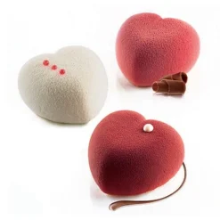 Moule silicone coeurs bombés x8 Amorini - Silikomart