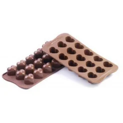 Moule silicone coeur x15 - Silikomart