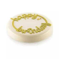 Moule Silicone Décor Rond Anniversaire Ø 18 x H 0,2 cm - Silikomart Professional