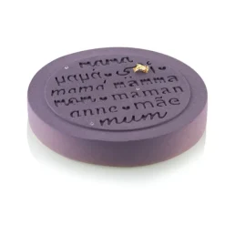 Moule Silicone Décor Rond Maman Ø 18 x H 0,2 cm - Silikomart Professional