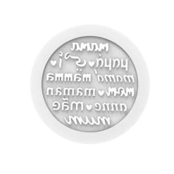 Moule Silicone Décor Rond Maman Ø 18 x H 0,2 cm - Silikomart Professional