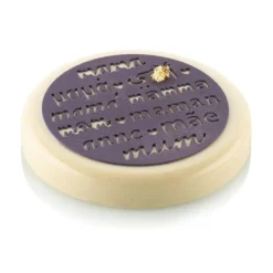 Moule Silicone Décor Rond Maman Ø 18 x H 0,2 cm - Silikomart Professional