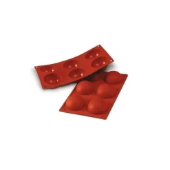 Moule silicone 6 demi sphère 6cm - Silikomart