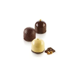 Moule silicone Dôme x8 - Silikomart Professional