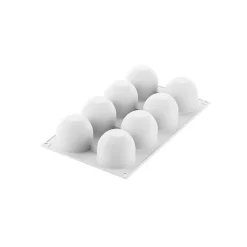 Moule silicone Dôme x8 - Silikomart Professional