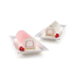 Moule silicone double insert bûche et cake - Silikomart