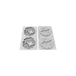Moule silicone Flower power Top 14cm x2 - Silikomart
