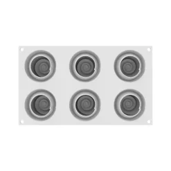 Moule Silicone Givré Ø 6 x H 4,5 cm (x6) - Silikomart