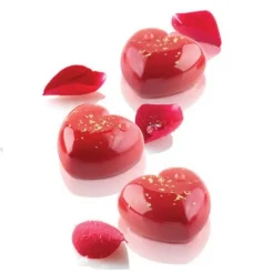 Moule silicone mini coeurs bombés x15 Cupido - Silikomart