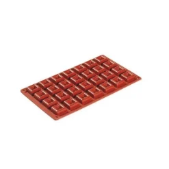 Moule silicone mini-savarin carré x28 - Pavoni Italia