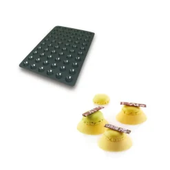 Moule Silicone 60 Mini Tartelettes Ø4,4 x 1 cm 10ml - Silikomart Professional