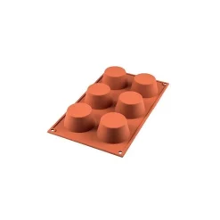 Moule silicone 6 muffins - Silikomart