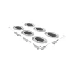 Moule Silicone Nebula GM 7,5 x 5,2 x H 4,7 cm (x6) - Silikomart