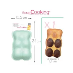 Moule silicone ourson - ScrapCooking