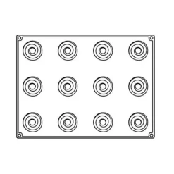 Moule silicone Over x12 - Pavoni