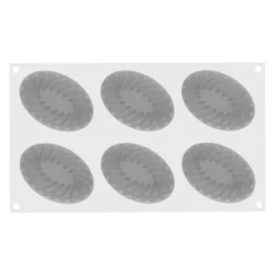 Moule Silicone 6 Pleincœur Ovale 12,4 x 8,4 x H 4,3 cm - Silikomart
