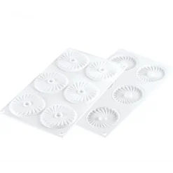 Moule silicone Plissé x6 - Silikomart Professional