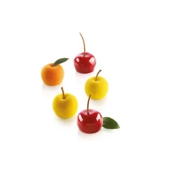 Moule silicone Pomme & Cerise x15 - Silikomart Professional