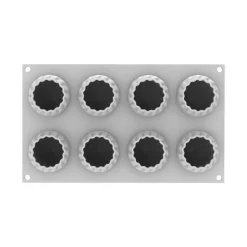 Moule silicone portion Harmony x8 - Silikomart Professional