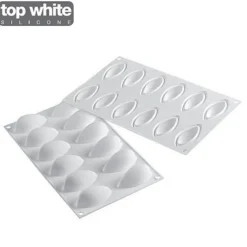 Moule silicone Quenelle x12 - Silikomart
