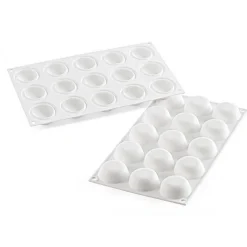 Moule silicone rond bombé Globe x15 - Silikomart
