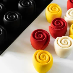 Moule Silicone Rose Volupté Ø 6 x H 5,5 cm (x20) - Pavoni