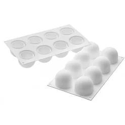 Moule silicone sphère Truffes x8 - Ø 6.2 cm - Silikomart