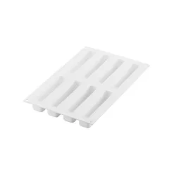 Moule silicone Stripe Eclair x8 - Silikomart