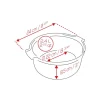 Moule à soufflé céramique ardoise Appolia 22cm - Peugeot