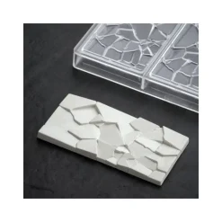 Moule Tablette Chocolat Crush 15,5 x 7,7 cm x H 1 cm (x3) - Pavoni