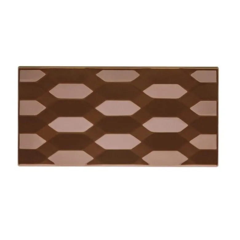 Moule Tablette Chocolat Hexa Vallée 15,4 x 7,7 x H 1 cm (x3) - Pavoni