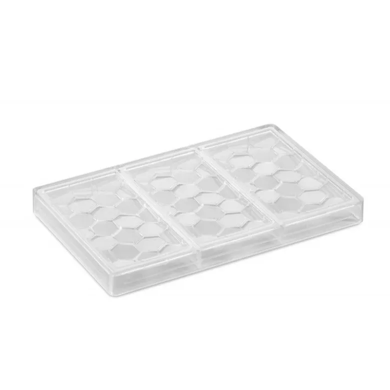 Moule Tablette Chocolat Pavé 15,5 x 7,8 cm x H 1 cm (x3) - Pavoni