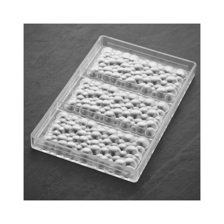 Moule Tablette Chocolat Pétillant 15 x 7,7 cm x H 1,2 cm (x3) - Pavoni