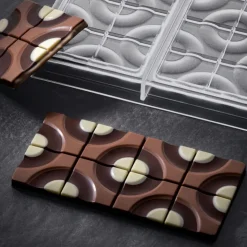 Moule Tablette Chocolat Target 15,4 x 7,7 cm x H 0,8 cm (x3) - Pavoni