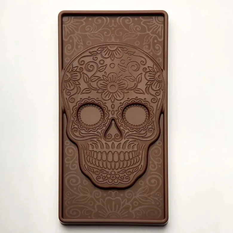 Moule Tablette Chocolat Tête de Mort 15,4 x 7,7 cm - Pavoni
