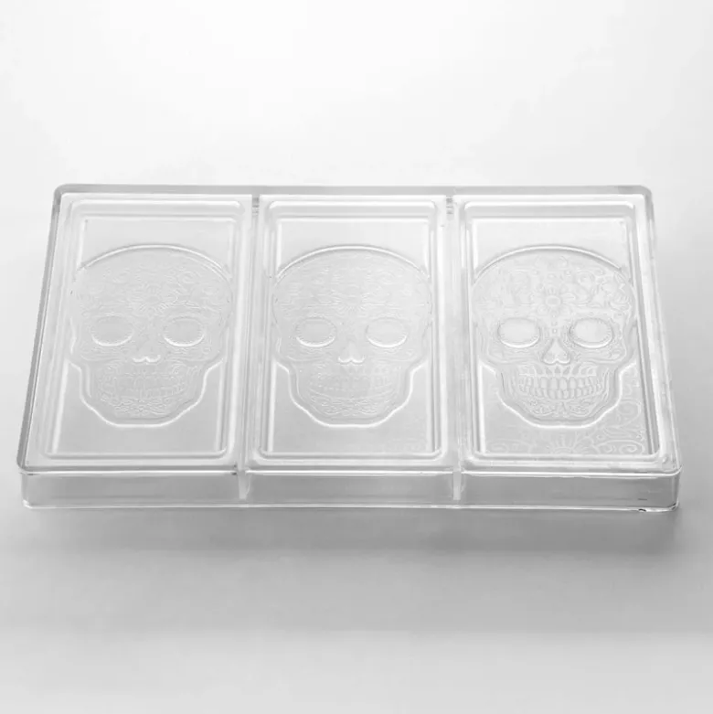 Moule Tablette Chocolat Tête de Mort 15,4 x 7,7 cm - Pavoni