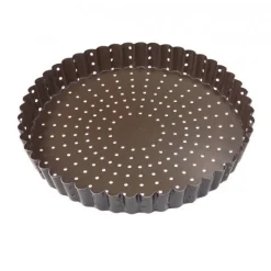 Moule à tarte en acier perforé 28 cm – Gobel