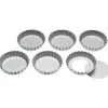 Moule tartelette acier 10cm fond amovible x6 - Kitchen Craft