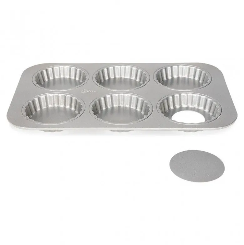 Moule tartelette fond amovible x6 - Patisse