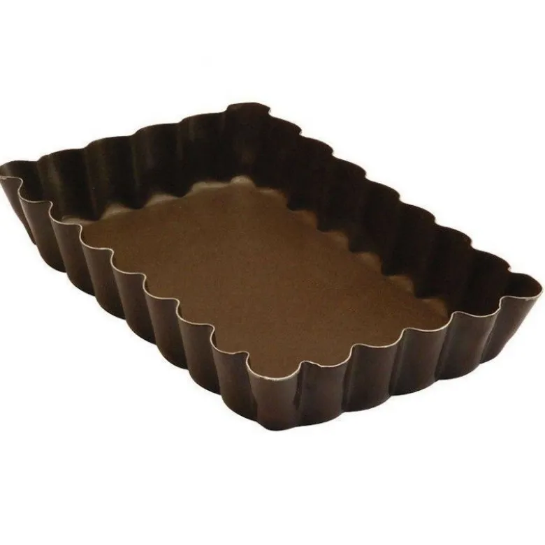 Moule à tartelette rectangle 12 cm (x6) - Gobel