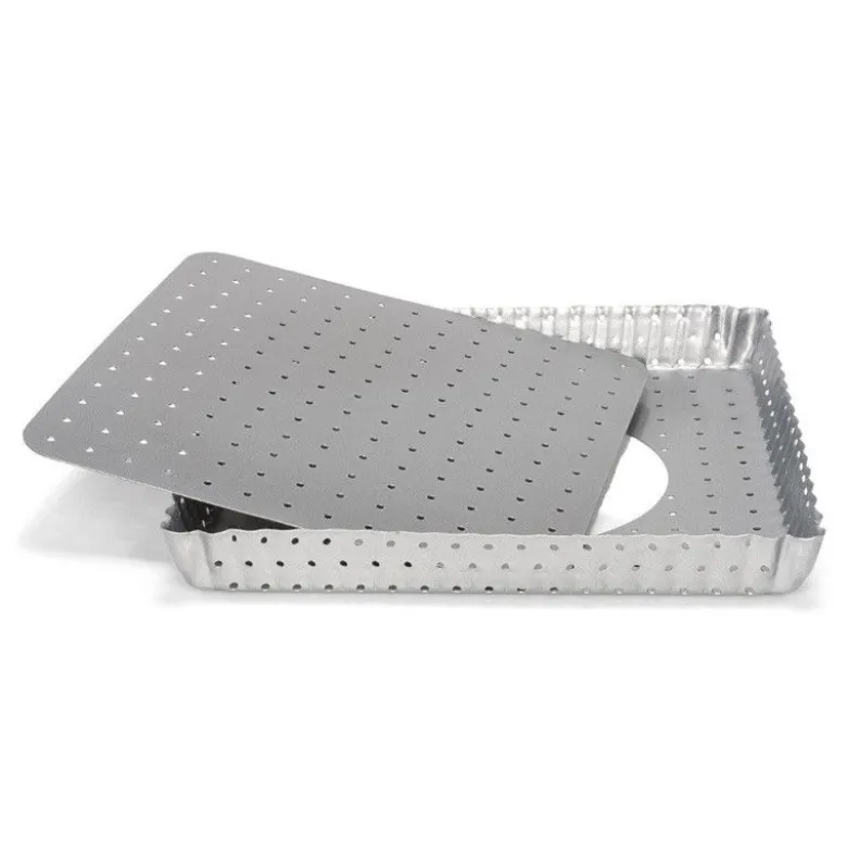 Moule à tarte perforé 21cm fond amovible - Patisse