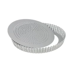 Moule à tarte perforé 28cm fond amovible - Patisse