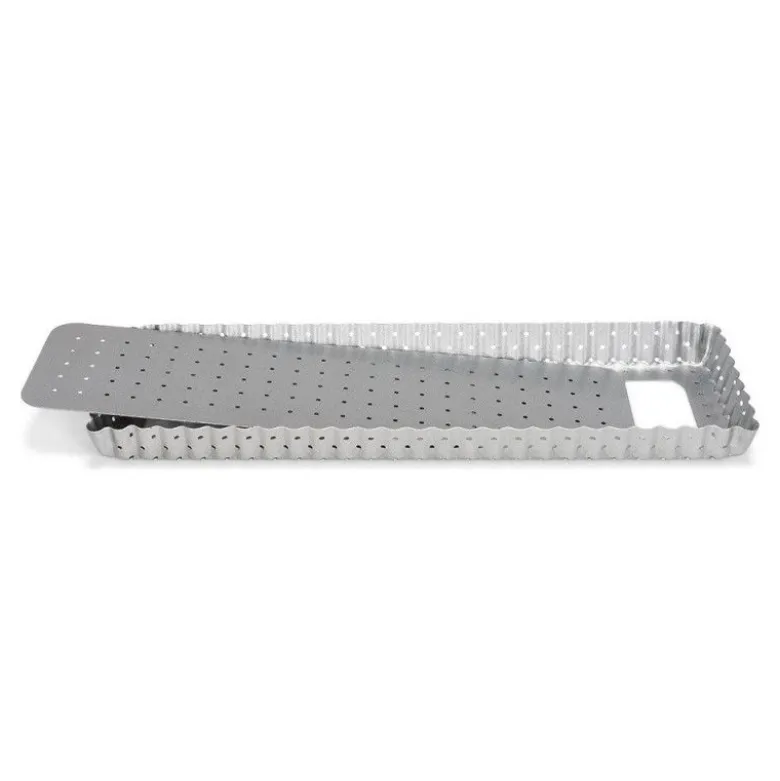 Moule à tarte perforé fond amovible 35x11cm - Patisse
