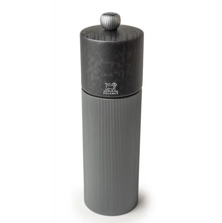 Moulin à poivre aluminium Line carbone 18cm - Peugeot