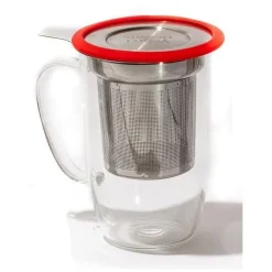 Mug Tastea avec filtre infuseur Rouge - Yoko Design