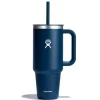 Mug tumbler 1180ml avec paille bleu indigo - Hydro Flask