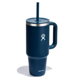 Mug tumbler 1180ml avec paille bleu indigo - Hydro Flask