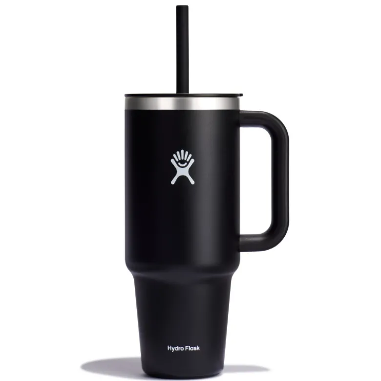 Mug tumbler 1180ml avec paille noir - Hydro Flask