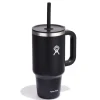 Mug tumbler 940ml avec paille noir - Hydro Flask