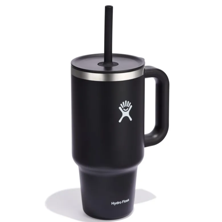 Mug tumbler 940ml avec paille noir - Hydro Flask